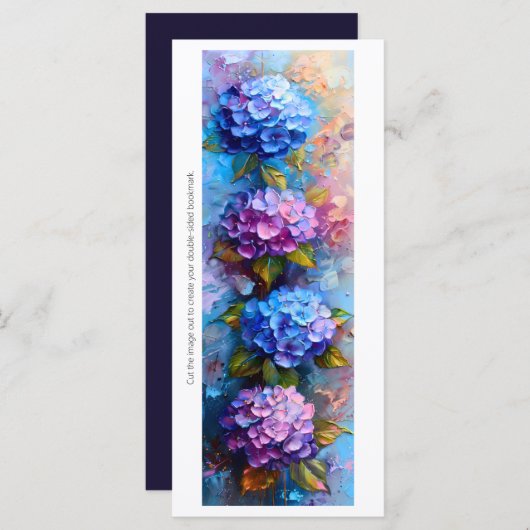 Erstellen Sie Ihr eigenes rosa blaues Hydrangeas-L (Vorne/Hinten)