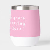 Erstellen Sie Ihr eigenes rosa individuelles Angeb (Rückseite)