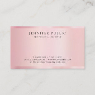 Erstellen Sie Ihr eigenes Rose Gold Professional L Visitenkarte