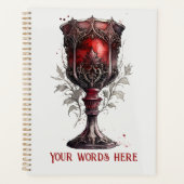 Erstellen Sie Ihr eigenes rotes Gotisches Chalice Planer (Vorderseite)