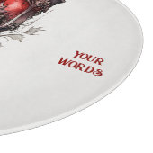 Erstellen Sie Ihr eigenes rotes Gotisches Chalice Schneidebrett (Ecke)