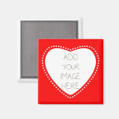 Erstellen Sie Ihr eigenes rotes Herz Magnet (Vorderseite/Rückseite)