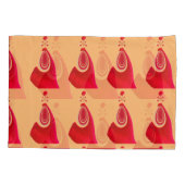 Erstellen Sie Ihr eigenes rotes Loop-Muster-Design Kissenbezug (Rückseite-Links)