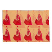 Erstellen Sie Ihr eigenes rotes Loop-Muster-Design Kissenbezug (Rückseite-Rechts)