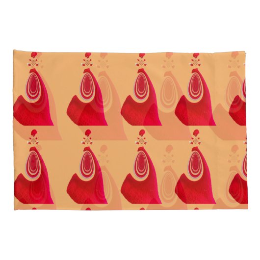 Erstellen Sie Ihr eigenes rotes Loop-Muster-Design Kissenbezug (Rückseite-Rechts)