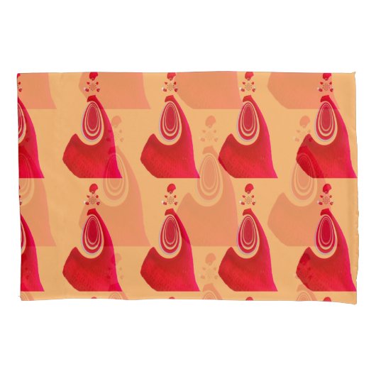 Erstellen Sie Ihr eigenes rotes Loop-Muster-Design Kissenbezug (Vorderseite-Links)