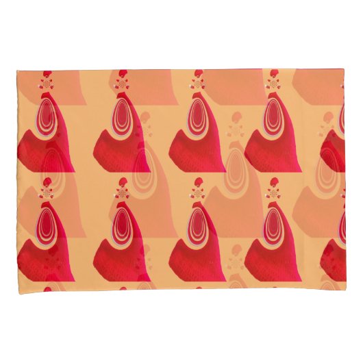 Erstellen Sie Ihr eigenes rotes Loop-Muster-Design Kissenbezug (Vorderseite-Rechts)