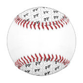 Erstellen Sie Ihr eigenes Round-Logo-Mustergeschäf Baseball (Rückseite)