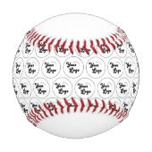 Erstellen Sie Ihr eigenes Round-Logo-Mustergeschäf Baseball (Vorderseite)