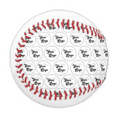 Erstellen Sie Ihr eigenes Round-Logo-Mustergeschäf Baseball (Vorderseite Links)