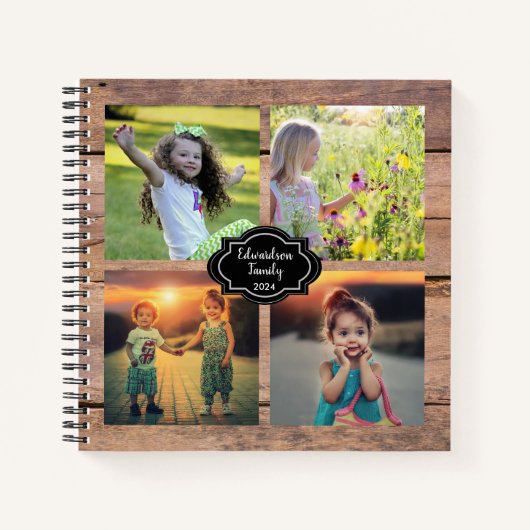Erstellen Sie Ihr eigenes rustikales Foto-Notebook Notizblock (Vorderseite)