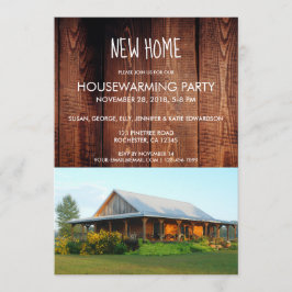 Erstellen Sie Ihr eigenes rustikales New Zuhause H Einladung