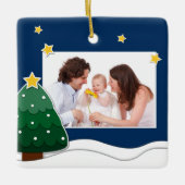 Erstellen Sie Ihr eigenes schneesicheres Weihnacht Keramikornament (Vorderseite)