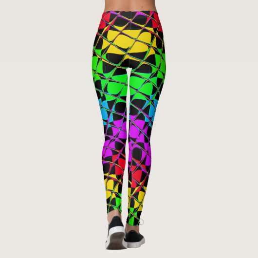Erstellen Sie Ihr eigenes schönes Rainbow-Kleidung Leggings (Rückseite)