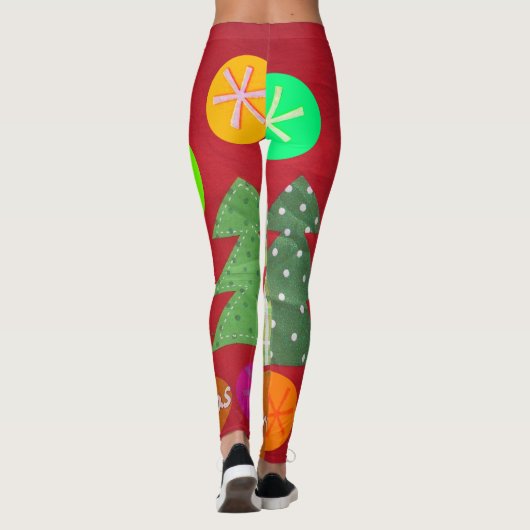 Erstellen Sie Ihr eigenes schönes Weihnachtsbaumde Leggings (Rückseite)
