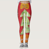 Erstellen Sie Ihr eigenes schönes Weihnachtsbaumde Leggings (Vorderseite)