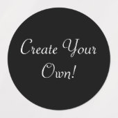 Erstellen Sie Ihr eigenes Schwarz Etiketten (Design 2)