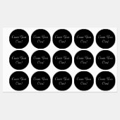 Erstellen Sie Ihr eigenes Schwarz Etiketten (Blatt)