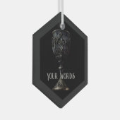 Erstellen Sie Ihr eigenes schwarz-gotisches Chalic Ornament Aus Glas (Vorderseite Rechts)