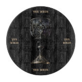 Erstellen Sie Ihr eigenes schwarz-gotisches Chalic Schneidebrett (Vorderseite)