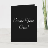 Erstellen Sie Ihr eigenes Schwarz Karte (Vorderseite)