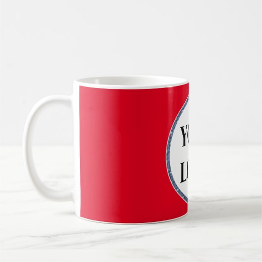 Erstellen Sie Ihr eigenes Schwarz-weißes Add-Logo  Kaffeetasse (Links)