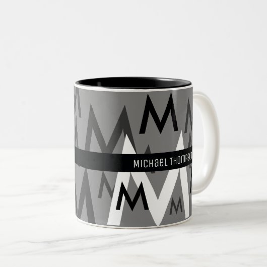 Erstellen Sie Ihr eigenes Schwarz Zweifarbige Tasse (VorderseiteRechts)