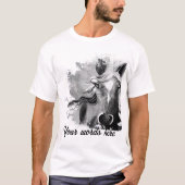 Erstellen Sie Ihr eigenes schwarzes Einhorn Schwar T-Shirt (Vorderseite)