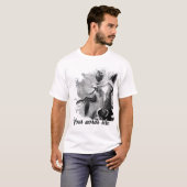 Erstellen Sie Ihr eigenes schwarzes Einhorn Schwar T-Shirt (Vorne ganz)
