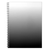 Erstellen Sie Ihr eigenes schwarzes Ombre Notizblock (Vorderseite)