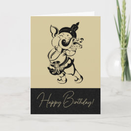 Erstellen Sie Ihr eigenes schwarzes und goldenes G Feiertagskarte