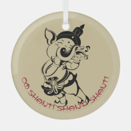 Erstellen Sie Ihr eigenes schwarzes und goldenes G Ornament Aus Glas