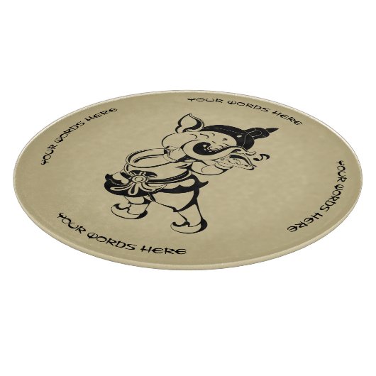 Erstellen Sie Ihr eigenes schwarzes und goldenes G Schneidebrett (Ecke)