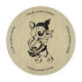 Erstellen Sie Ihr eigenes schwarzes und goldenes G Schneidebrett (Vorderseite)