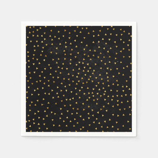 Erstellen Sie Ihr eigenes schwarzes und goldenes G Serviette (Vorderseite)