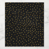 Erstellen Sie Ihr eigenes schwarzes und goldenes G Weinetikett (Einzelnes Label)