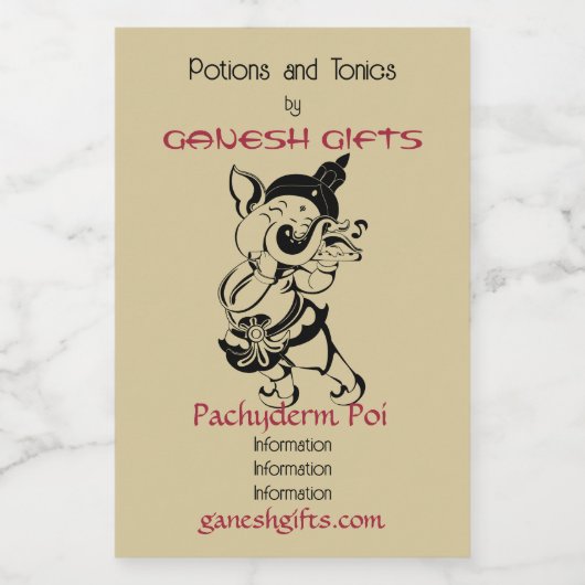 Erstellen Sie Ihr eigenes schwarzes und goldenes G Weinetikett (Einzelnes Label)