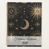 Erstellen Sie Ihr eigenes schwarzes und goldenes z Planer (Vorderseite)