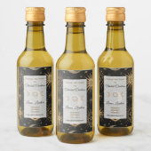 Erstellen Sie Ihr eigenes schwarzes und goldenes z Weinetikett (Flaschen)