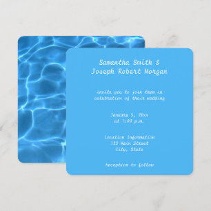 Erstellen Sie Ihr eigenes Schwimmbad-Foto für Ihre Einladung