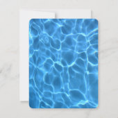 Erstellen Sie Ihr eigenes Schwimmbad Foto Hochzeit Einladung (Rückseite)