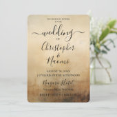 Erstellen Sie Ihr eigenes Sepia Vintages altmodisc Einladung (Stehend Vorderseite)