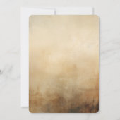 Erstellen Sie Ihr eigenes Sepia Vintages altmodisc Einladung (Rückseite)