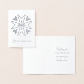 Erstellen Sie Ihr eigenes Silver Foil Snowflake Cr Folienkarte (Anzeige)