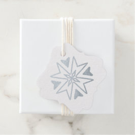 Erstellen Sie Ihr eigenes Silver Foil Snowflake Cr Geschenkanhänger