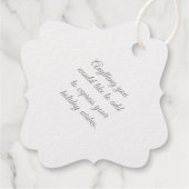 Erstellen Sie Ihr eigenes Silver Foil Snowflake Cr Geschenkanhänger (Rückseite)