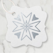 Erstellen Sie Ihr eigenes Silver Foil Snowflake Cr Geschenkanhänger (Vorderseite)