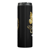 Erstellen Sie Ihr eigenes Silver & Gold Schmetterl Thermosbecher (Rückseite)