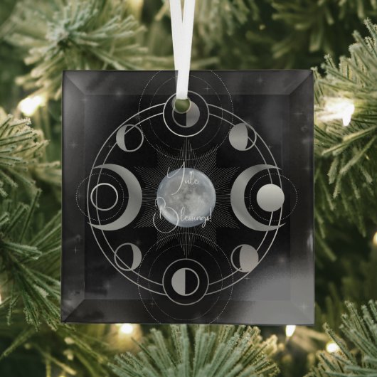 Erstellen Sie Ihr eigenes Silver Triple Moon Phone Ornament Aus Glas (Insitu)