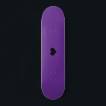 Erstellen Sie Ihr eigenes Skateboarddesign Skateboard<br><div class="desc">Erstellen Sie Ihr eigenes lila Skateboarddesign</div>